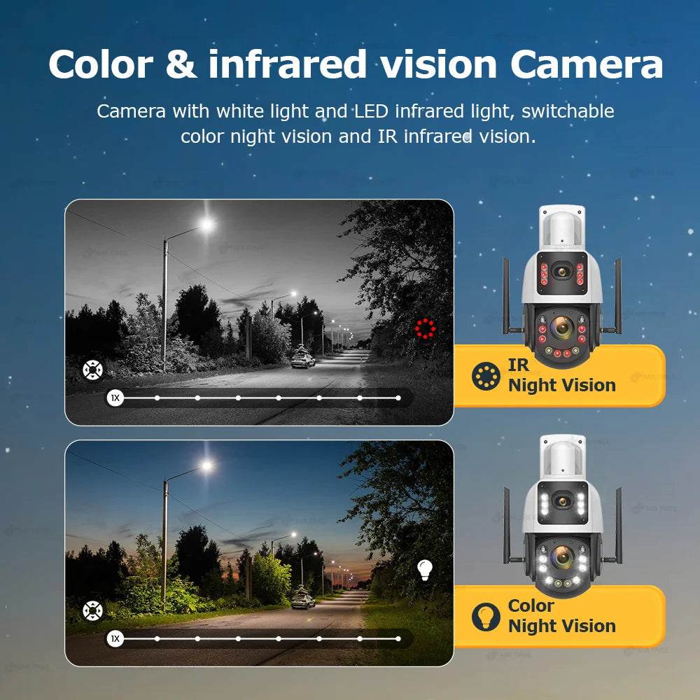 Metal AOV Solar Security Camera 4K 4G SIM 60X Optical Zoom Human  Tracking 31200 Mah 24 Hours Record Home Outdoor Surveillance