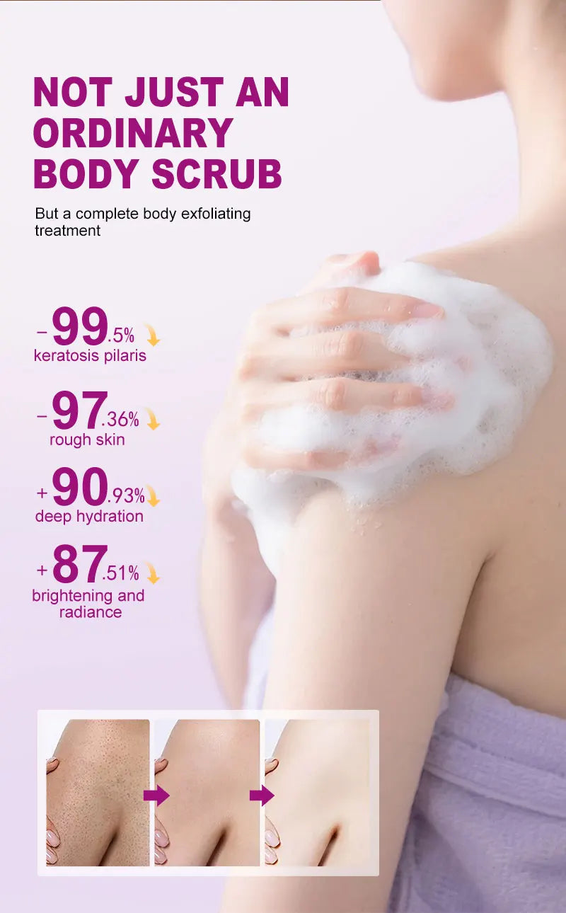 Lavender Body Scrub – Shea Butter Exfoliating Skin Care 500g Scrubs Treatments Tidesmit