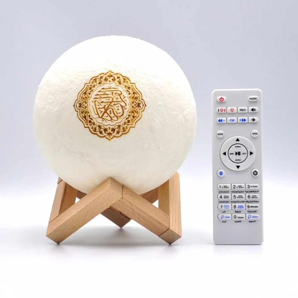Islamic Arabic Night Light Muslim Bluetooth Speaker Quran Azan Clock Koran Portable Wireless Ramadan Bright Lamp Arab Islam Holy