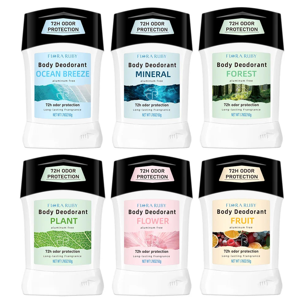 Tidesmit aluminum-free deodorant stick for women with natural floral scent for effective body odor protection 50g.