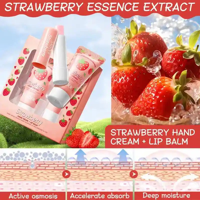Avocado Nourishing Hand Cream & Lip Balm Set for Dry Skin Repair Lip Care Tidesmit