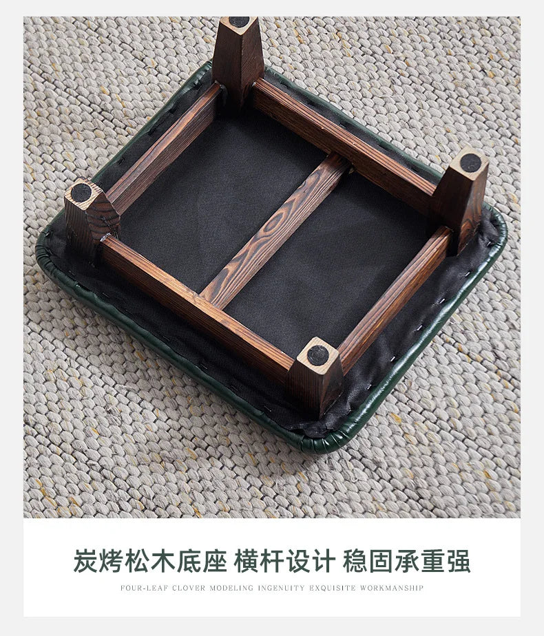 Solid Wood Stool Cushion Household Meditation Temple Kowtow Bay Window Futon Pad Lotus Seat Cushion