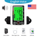 Upper Arm Blood Pressure Meter Automatic Tonometer BP Cuff Machine Medical Sphygmomanometer Home Tensiometer Digital BP Monitor