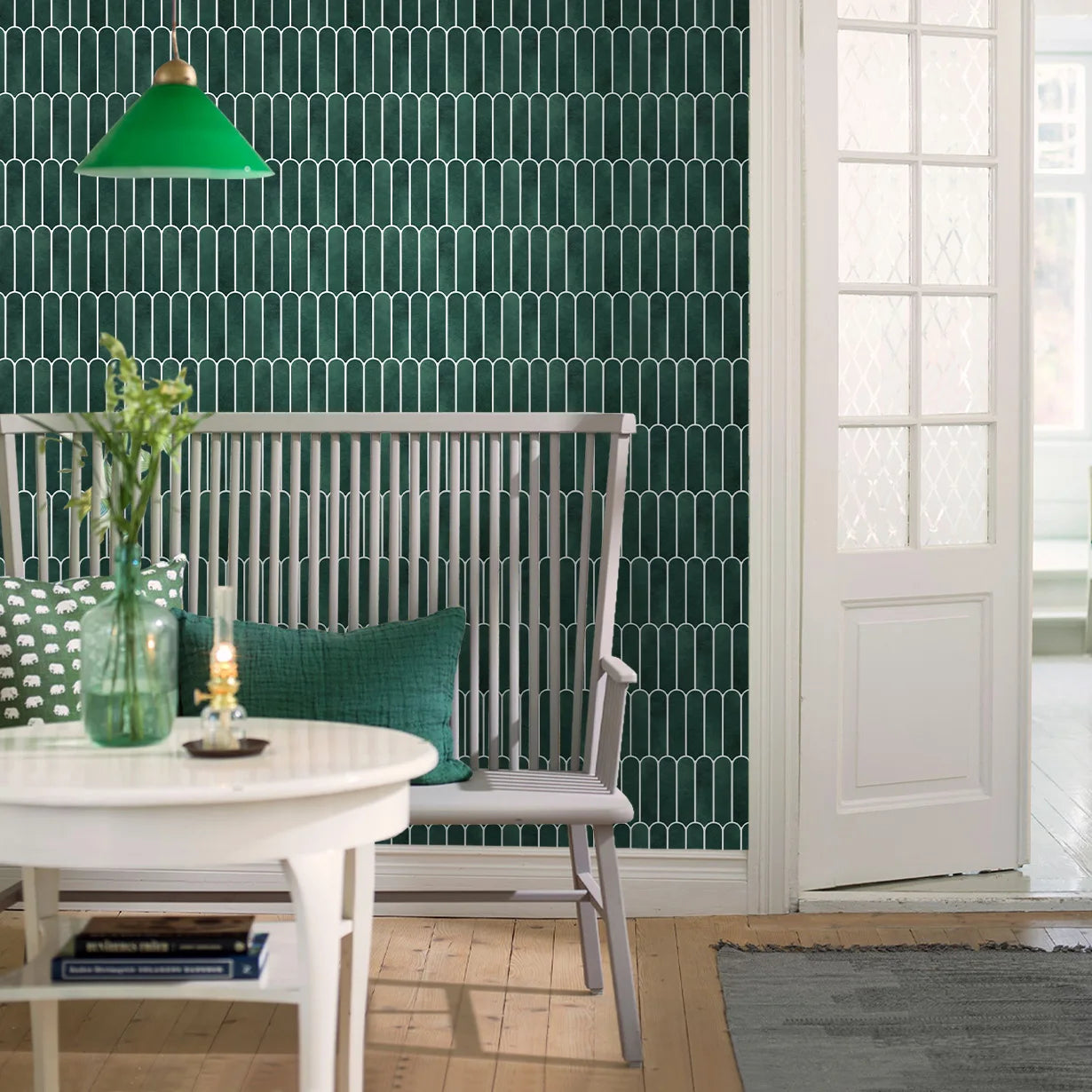 1/10pcs 3D Decorative Tile Stickers, 3D Fish Scale Textures, Matte 30cm x 30cm, Water and Mold Resistant, for Kitchen Bathroom W
