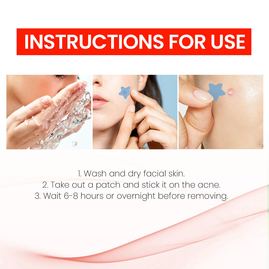 Acne Pimple Patches Sticker Repair Acne Scars Fade Blemishes Conceal Pimples Hydrocolloid Invisible Pimple Remover Tool SkinCare