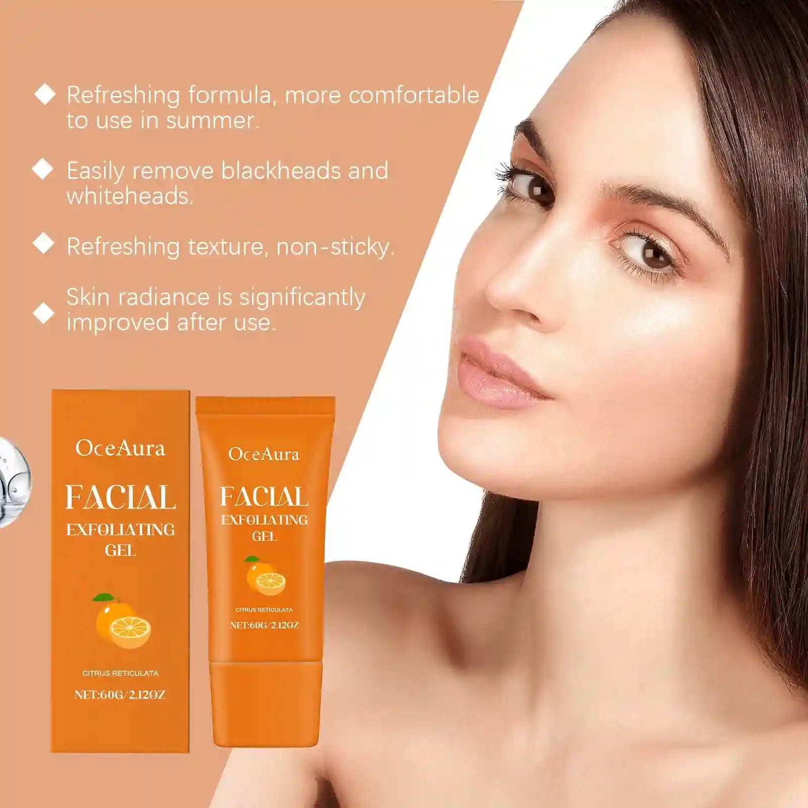 Orange Exfoliating Gel for Dark Spots and Smooth Skin - Tidesmit Scrubs Treatments Tidesmit