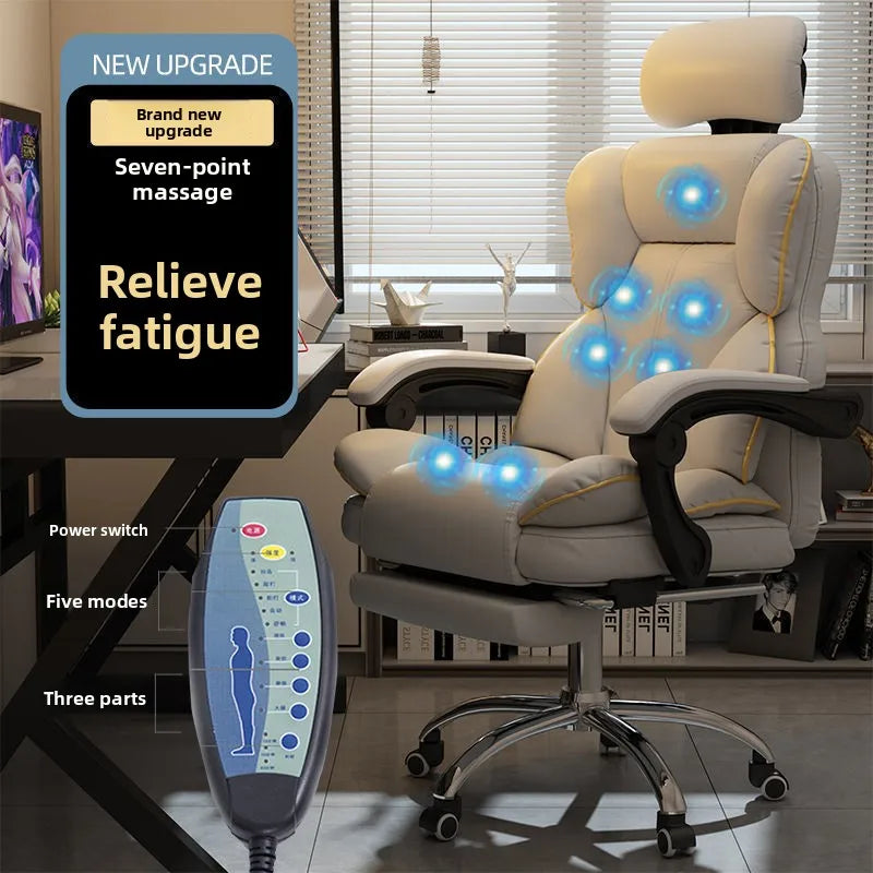 Massage Gaming Chair with Reclining Back Support and Heat Therapy Massage Chairs Tidesmit