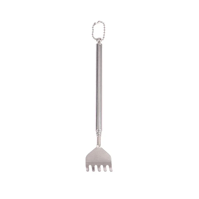 Telescopic Back Scratcher: Adjustable Stainless Steel Massage Tool Back Massage Instrument Tidesmit