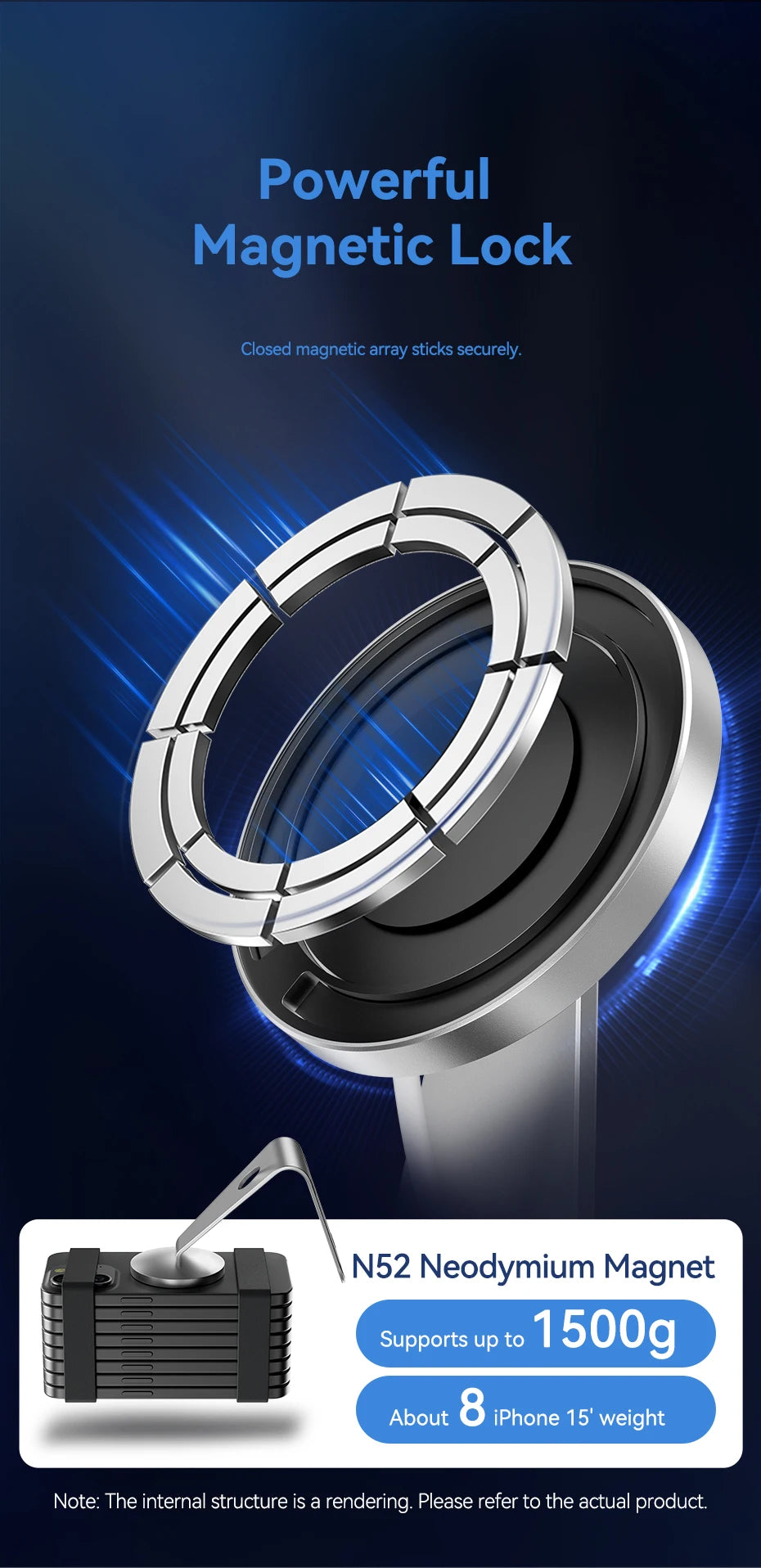 Vention Desktop 15W Magnetic Phone Wireless Charger with 1M Cable For Magsafe iPhone 15 14 13 12 Fast Charging Station Dock