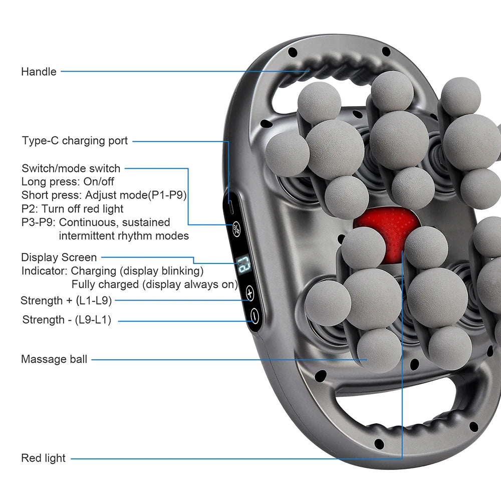 Deep Tissue Electric Massager - Professional Muscle Recovery Device Body Shaping Massage Equipment Tidesmit