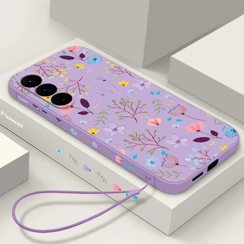 Floral Samsung Galaxy S25 Ultra Case | Slim Shock-Absorbing Cover Tidesmit