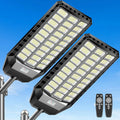 Solar Security Light Outdoor, Solar Street Light with Motion Sensor, Dusk to Dawn Auto Lighting, IP66 Waterproof LED Solar Powered Light for Yard Garden Driveway Porch Area Lighting, 3-Year Warranty