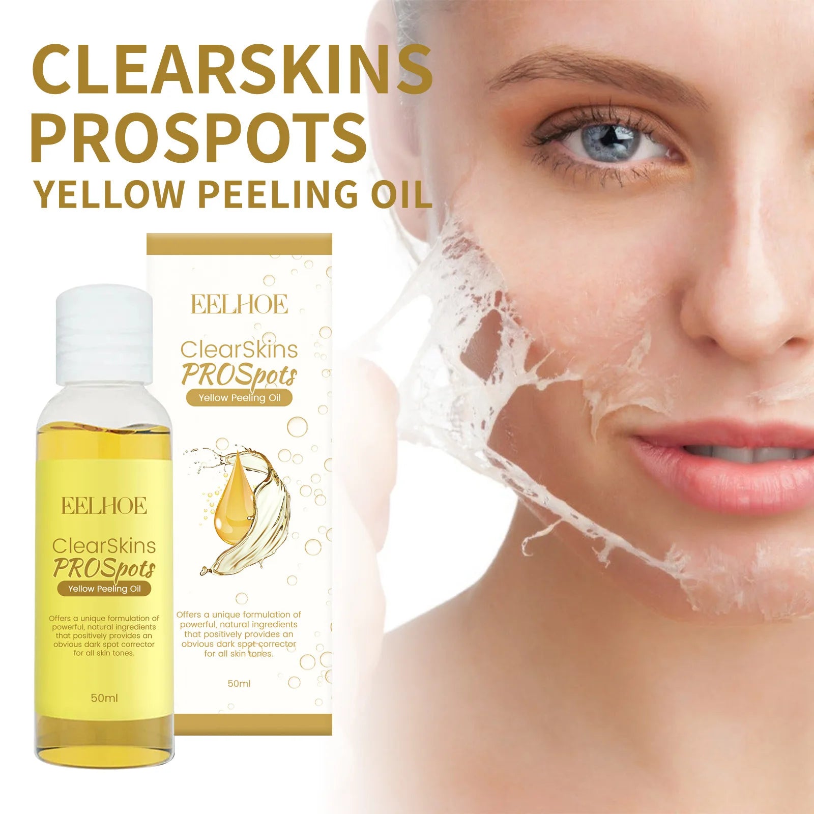 Yellow Peeling Oil for Dark Spots - Exfoliating Serum 50ml-150ml Scrubs Treatments Tidesmit