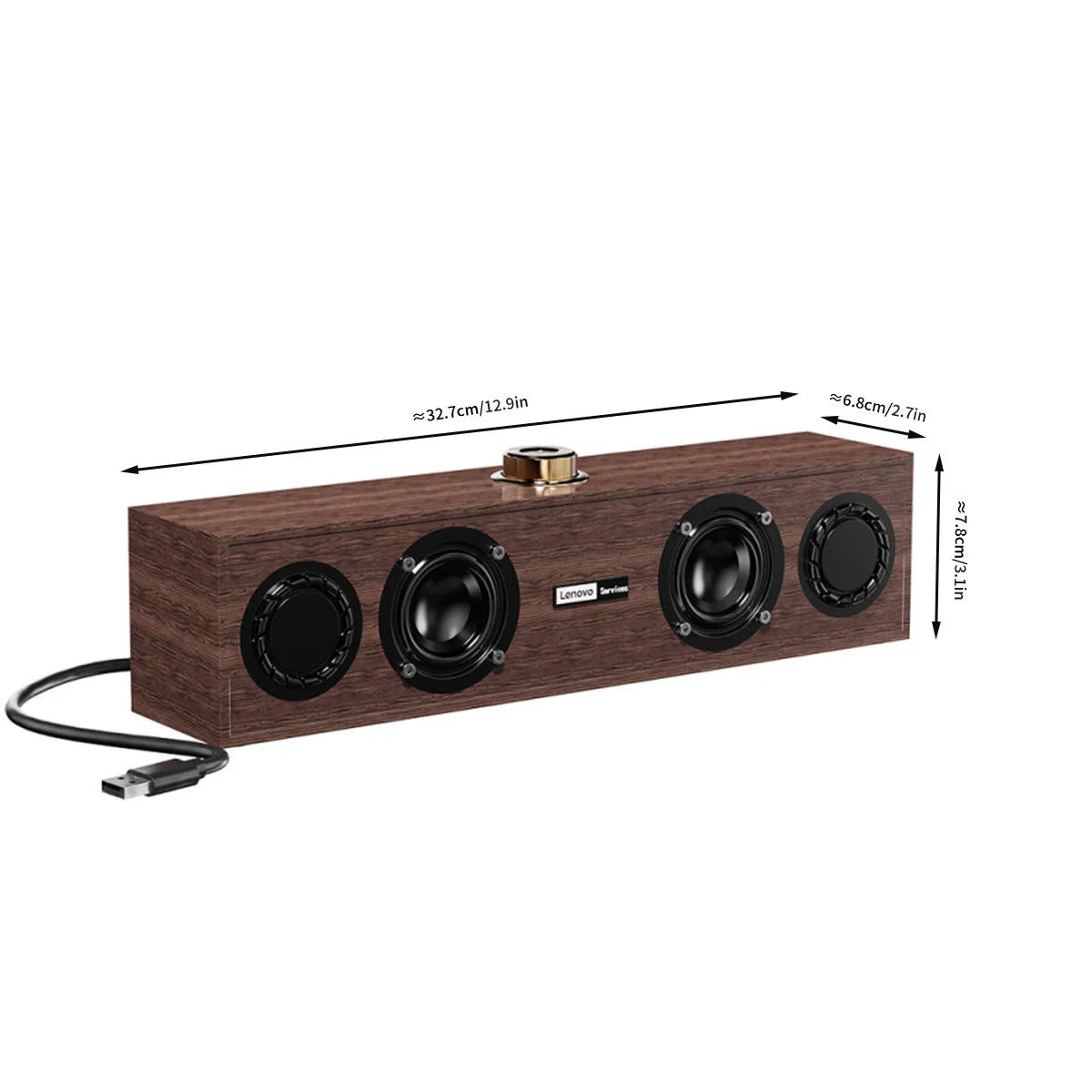 Portable Bluetooth Speaker: Retro Wireless Audio & 360 Sound (Khaki) Khaki Tidesmit