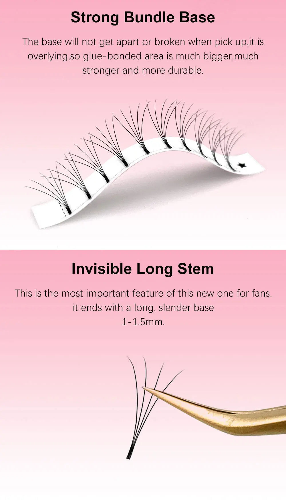 Russian Volume Eyelash Extensions 5D-6D | Matte Soft False Lashes False Eyelashes Tidesmit