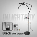 Half Moon Eyelash Lamp - LED Salon Light with Adjustable Color Temperature Black Crystal China Mainland Tidesmit