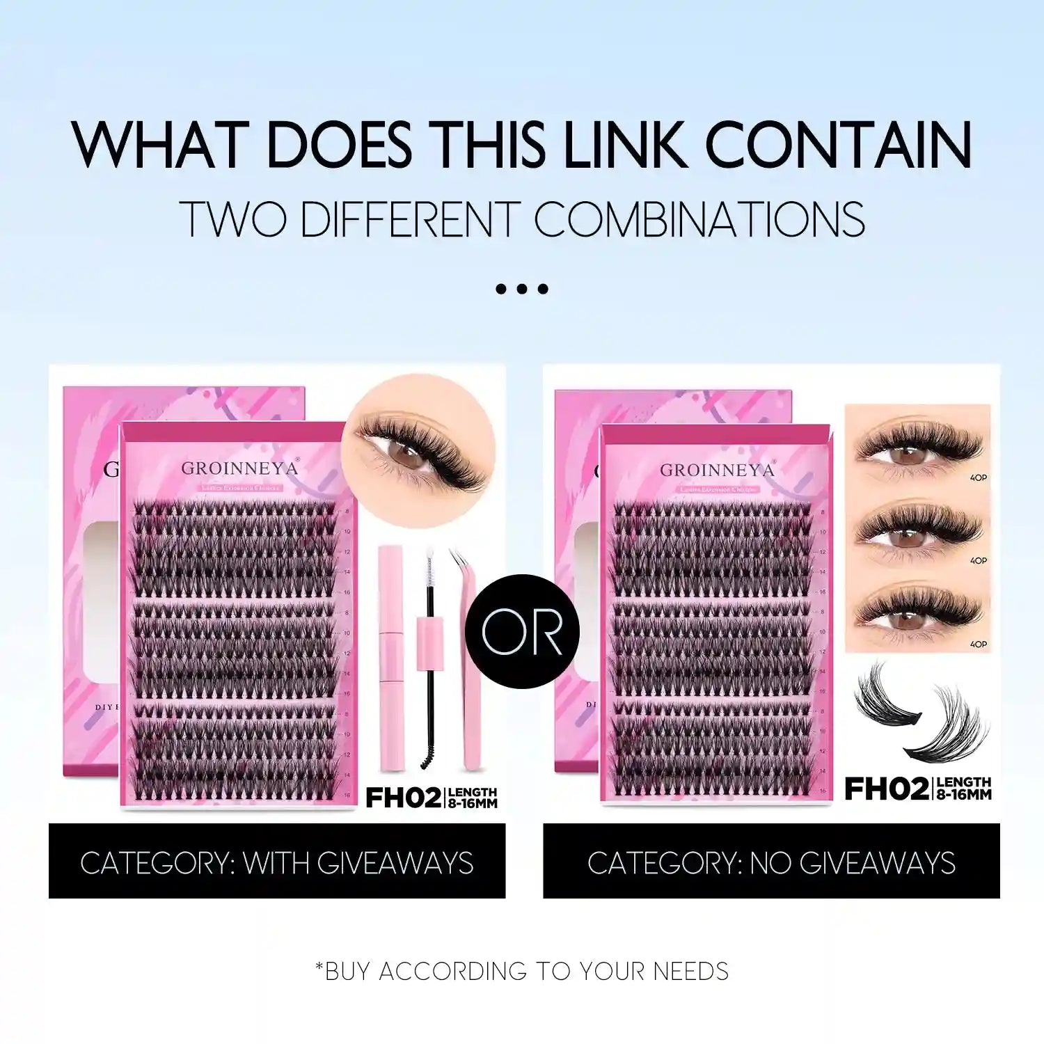 DIY Lash Extension Kit with Bond and Seal - Pro Cluster Set Lip Care Tidesmit