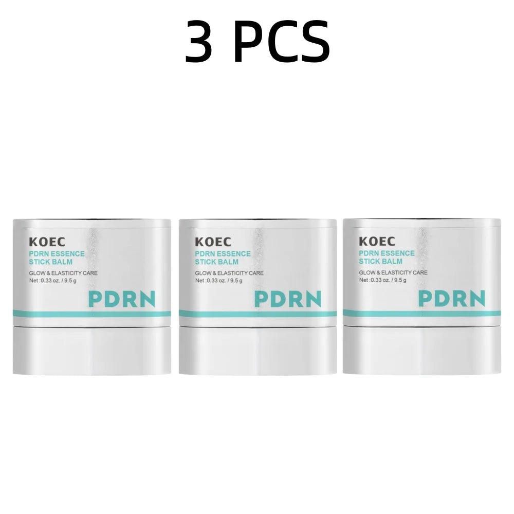 KOEC Portable PDRN Essence Stick Balm Collagen Niacinamide Glycerin, Moisturizing Glowing Firming Anti-Wrinkle Elasticity Boost