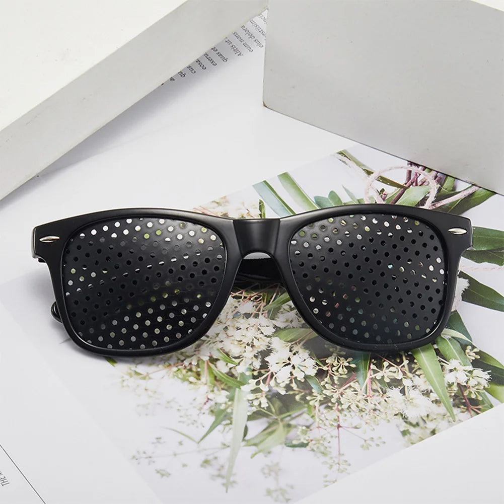 Pinhole Glasses for Eye Strain Relief - Vision Training Aid (6 Colors) Tidesmit