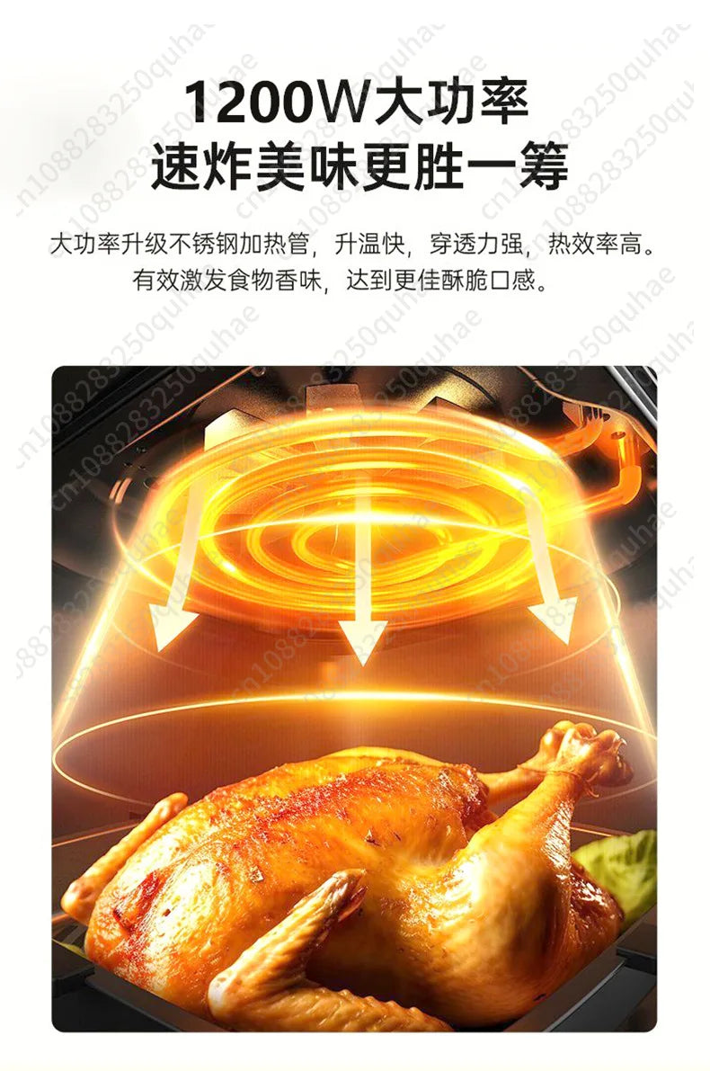 Air Fryer Multifunctional Household Large Capacity Electric Oven Automatic Smart Fry Machine