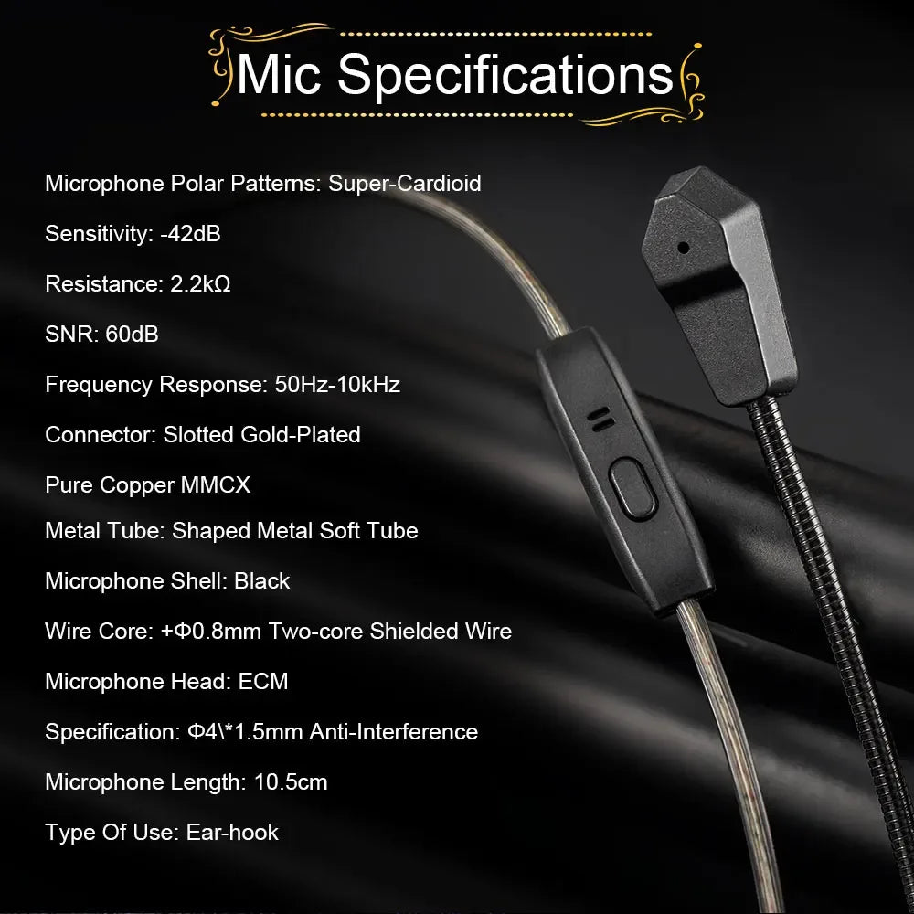 Celest Wyvern HiFi Wired IEM Earphones With Microphone | Tidesmit Tidesmit