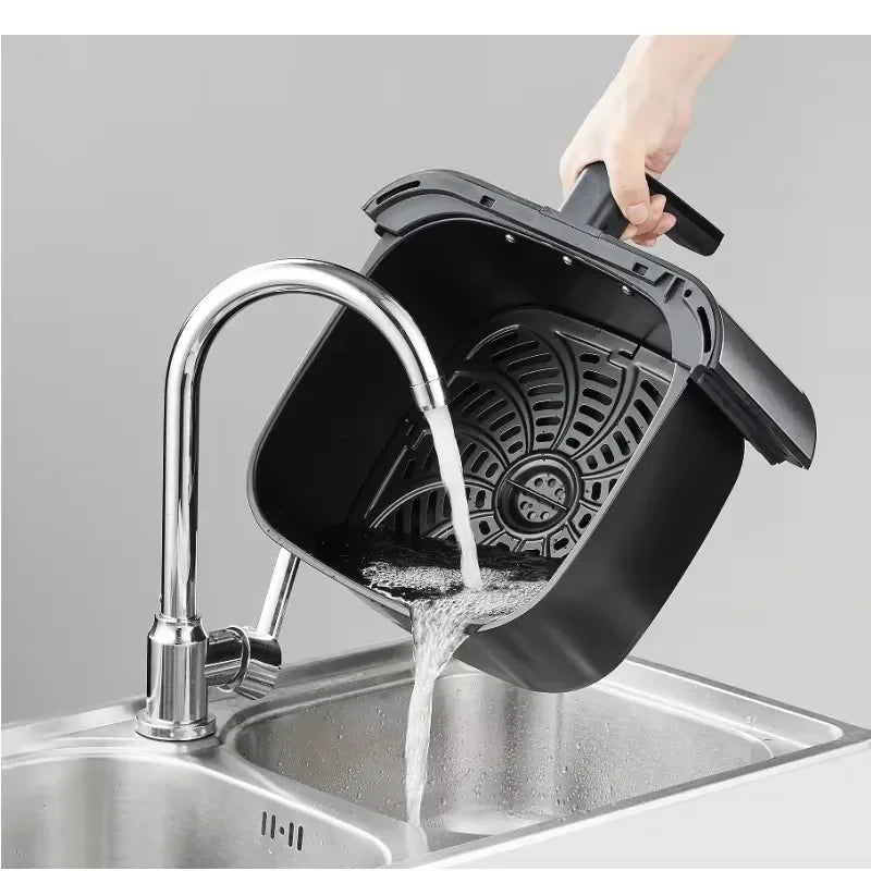 CBT 220V 1400W 6L Air Fryer European British Air Fryer Household Multi-function Smart Electric Fryer Digital Display Touch
