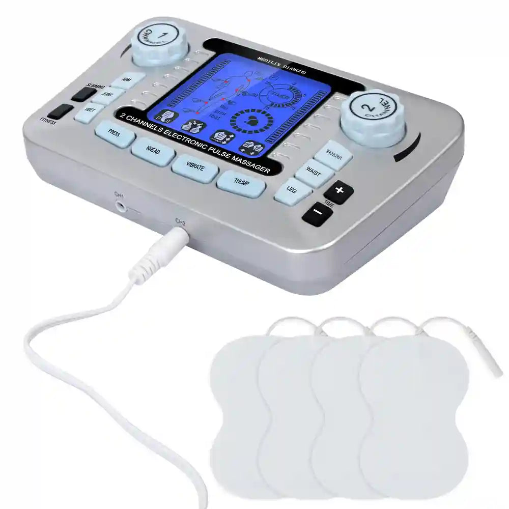 Electric Pulse Neck Massager with Heat Therapy - Rechargeable Pain Relief Eye Massage Instrument Tidesmit