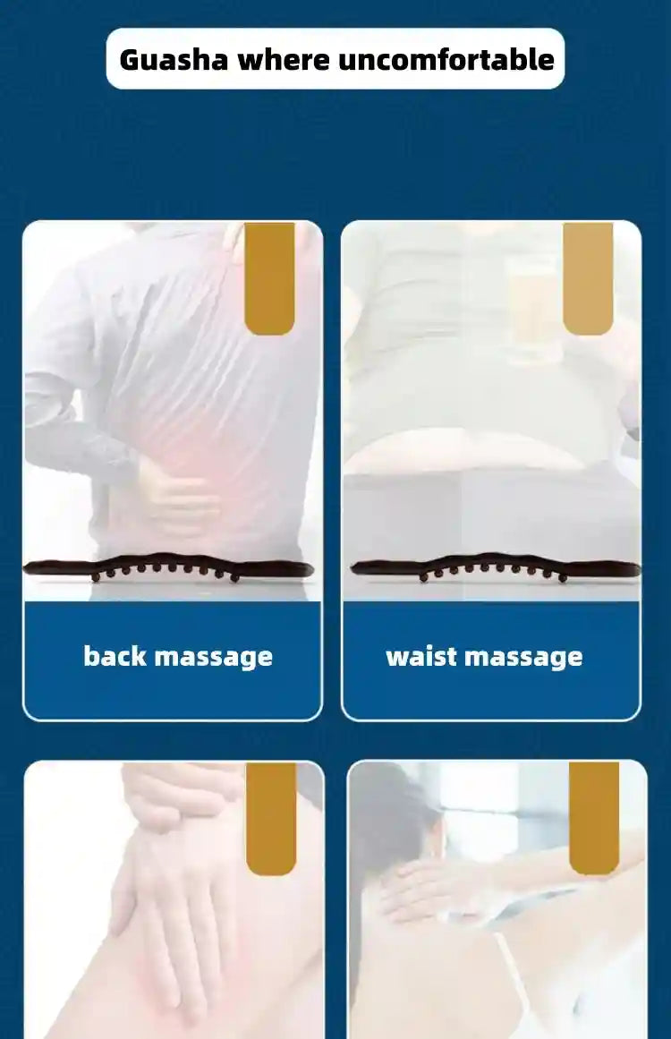 Massage Stick for Back Therapy | Wooden Gua Sha Muscle Relief Roller Massage Roller Tidesmit