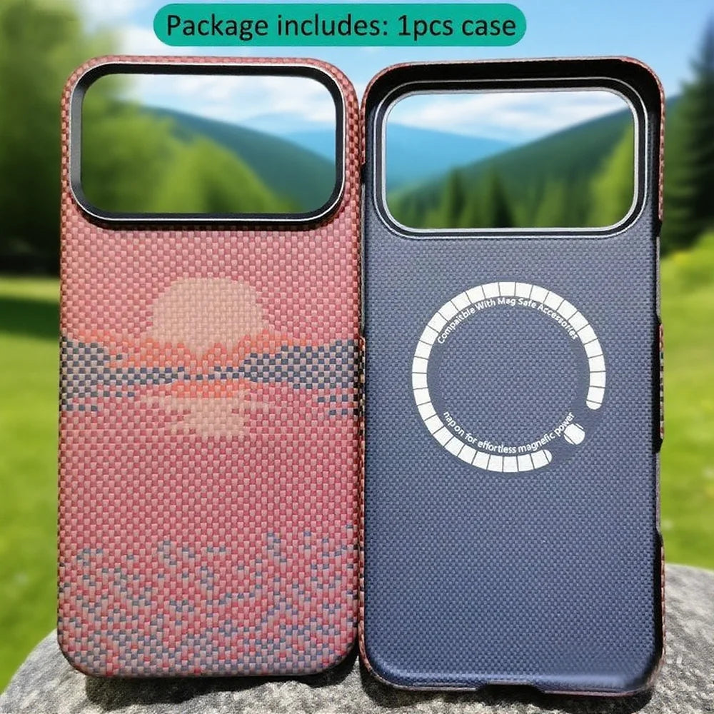 Aramid Fiber iPhone 17 Pro Max Case | Slim Military-Grade Cover Sun Tidesmit