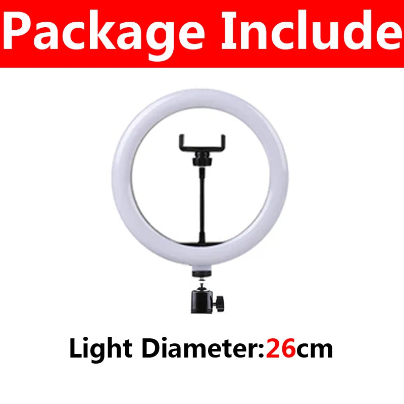 33cm Ring Light with Remote for Professional Content Creation 26cm Only Lamp Tidesmit