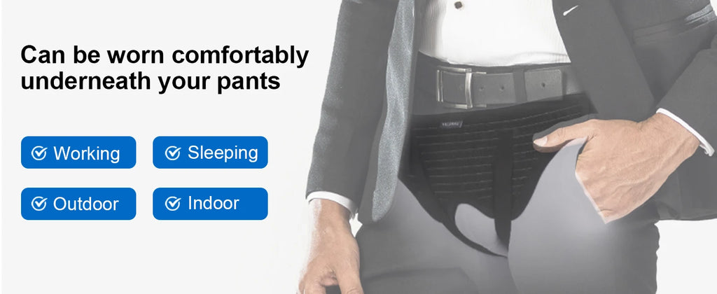 Hernia Belt for Inguinal Pain Relief - Adjustable Support for Daily Comfort Relaxation Treatment Tidesmit