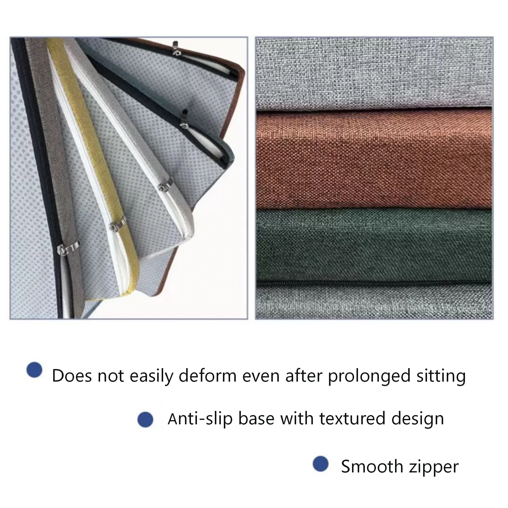 Custom Bench Cushion  Chair Sofa Pads  Indoor Furniture Cushion Personalized Cushions Optional Addition Piping Straps and Ties