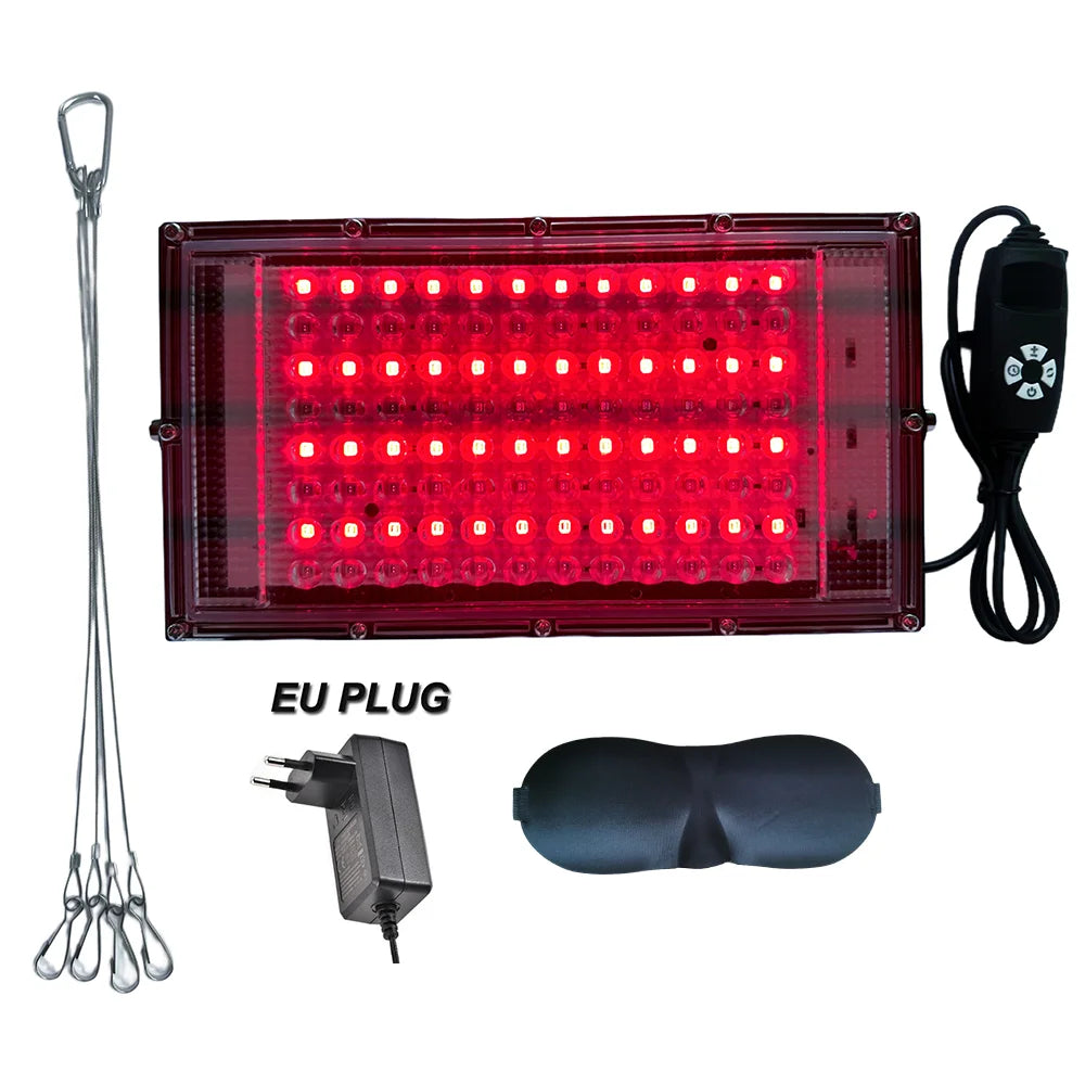 660nm&850nmRed Light Therapy Lamp LED Infrared Light Therapy Near Infrared Light Device Full Body Pain Relief Skin Care Device