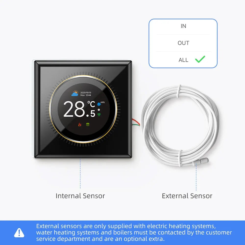 WiFi Smart Knob Thermostat Floor Heating Water Gas Boiler Home Room Programmable Temperature Controller Tuya Alexa Google Home