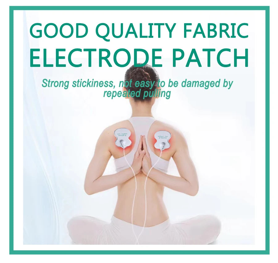 TENS Electrode Pads - Reusable Gel Pads for Electric Massager (50pcs) Back Massage Instrument Tidesmit