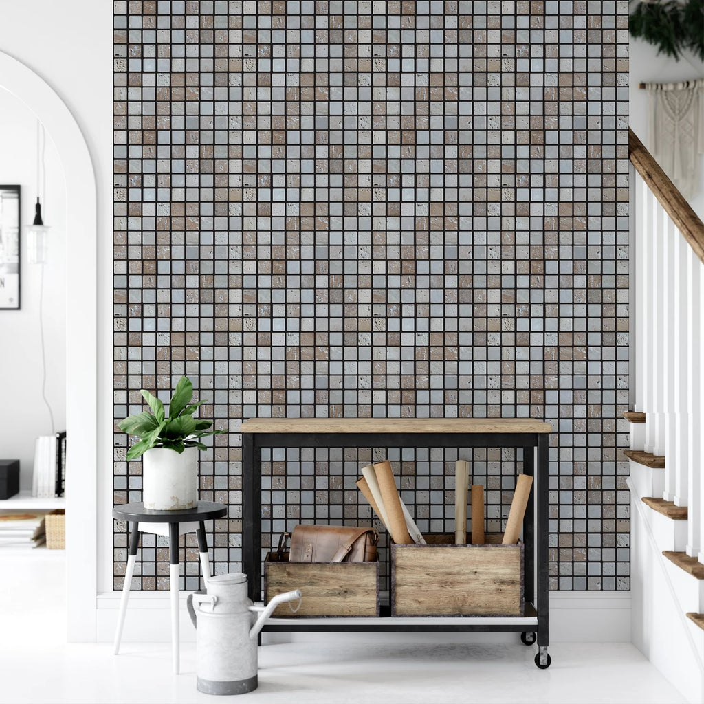 5/10Pcs Peel and Stick Tile Backsplash Thicker Design Marble Tiles 12"X12" Stick on Backsplash Self Adhesive Tiles for Any Room