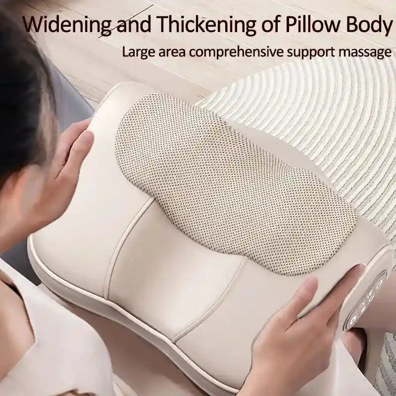 Neck Massage Pillow Shiatsu Back Massager with Heat Therapy Massage Roller Tidesmit