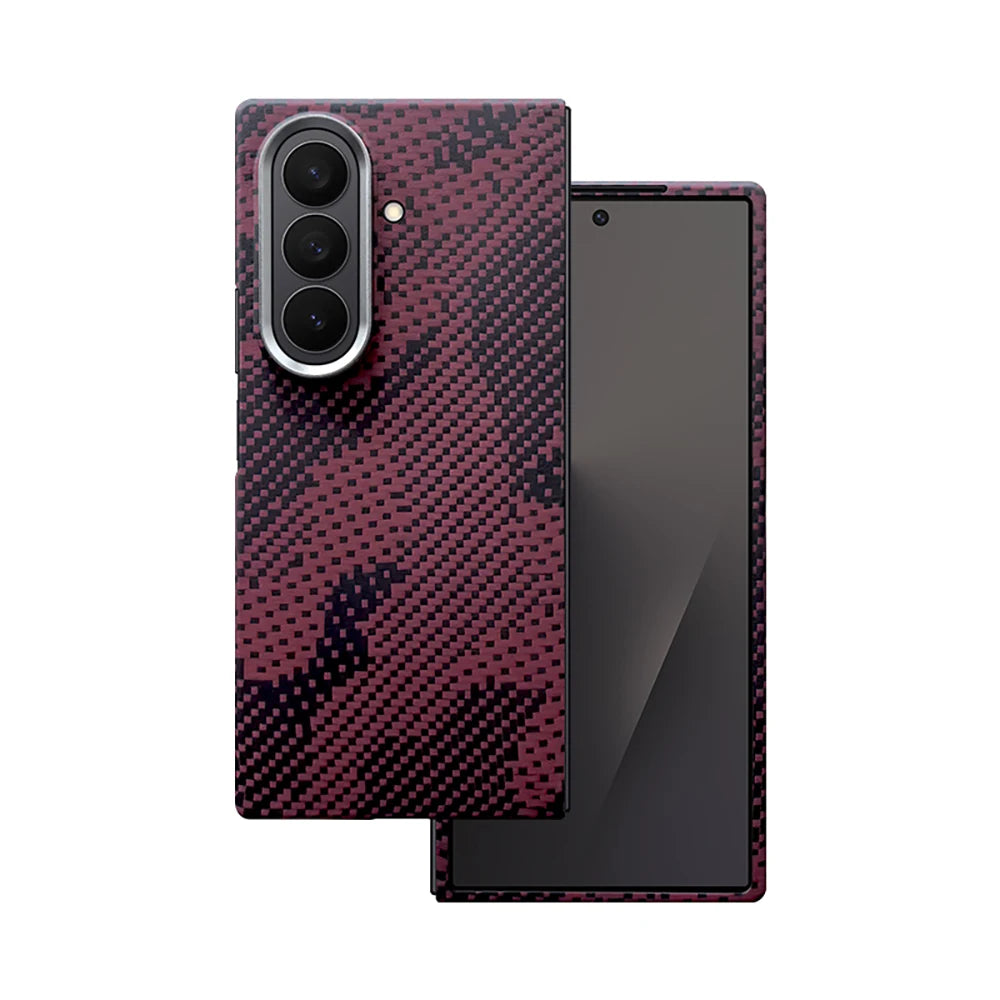 Samsung Galaxy Z Fold 7 Aramid Carbon Fiber Magnetic Case Tidesmit