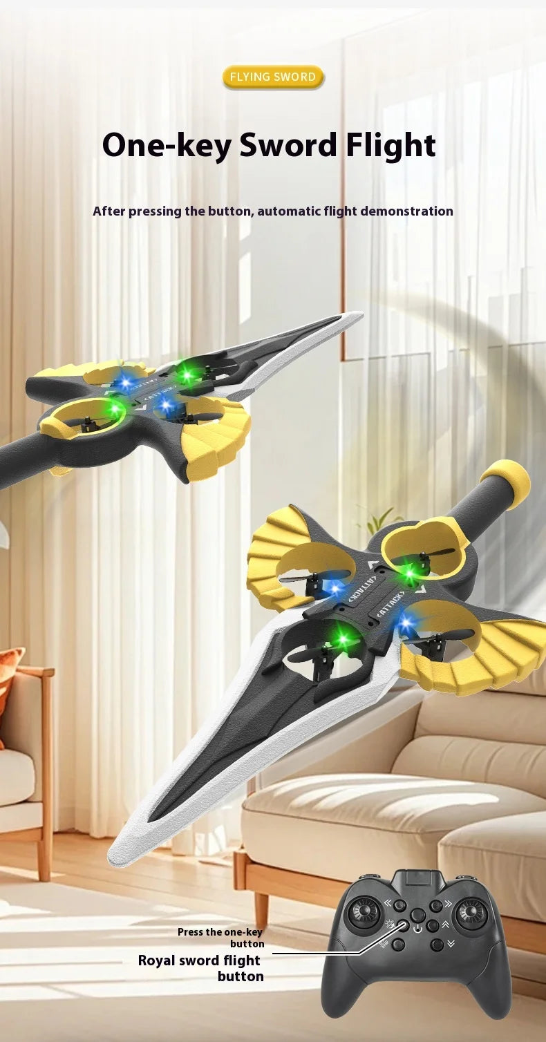 Gesture Controlled Flying Sword Drone with Remote Control Tidesmit