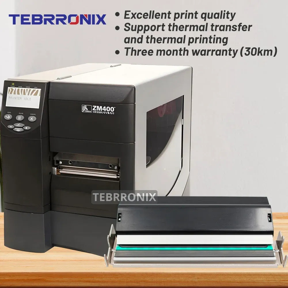 Printhead installed on a thermal barcode label printer