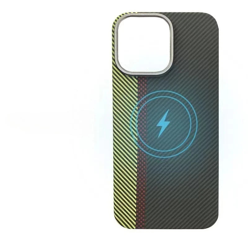 Aramid Fiber iPhone 15 Pro Case - Slim Military-Grade Shock-Absorbing Cover Tidesmit