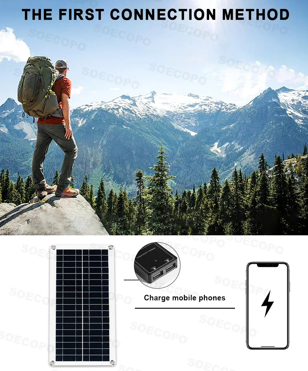 Solar System 10000W Complete Kit 12V To 220V 100A Controller 200W Panel Solar Power Generator for Home/Camping Backup Battery