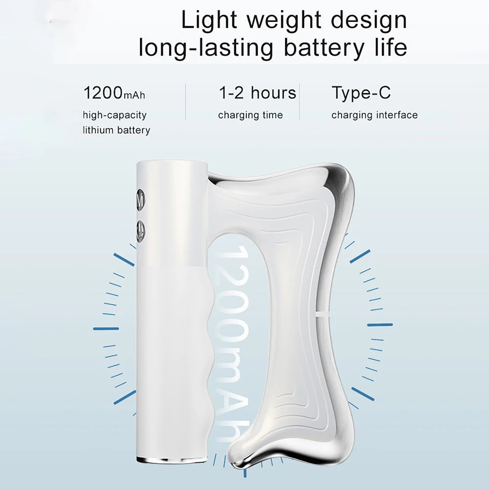 Electric Muscle Relief Massager - LCD Vibration Heat Therapy Tool Back Massage Instrument Tidesmit