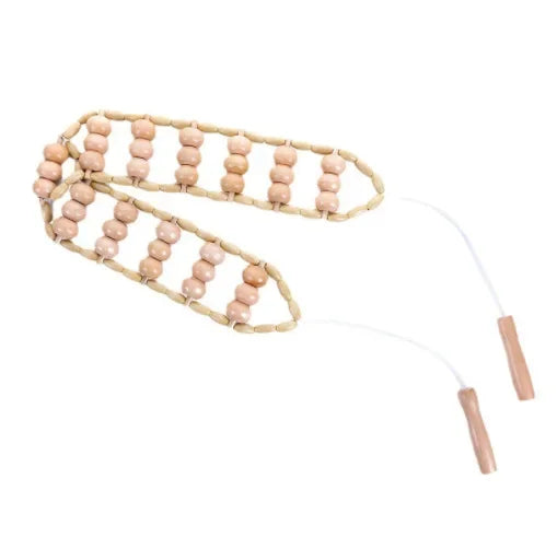 Wood Back Massage Roller Rope for Deep Tissue Pain Relief 110cm Body Shaping Massage Equipment Tidesmit