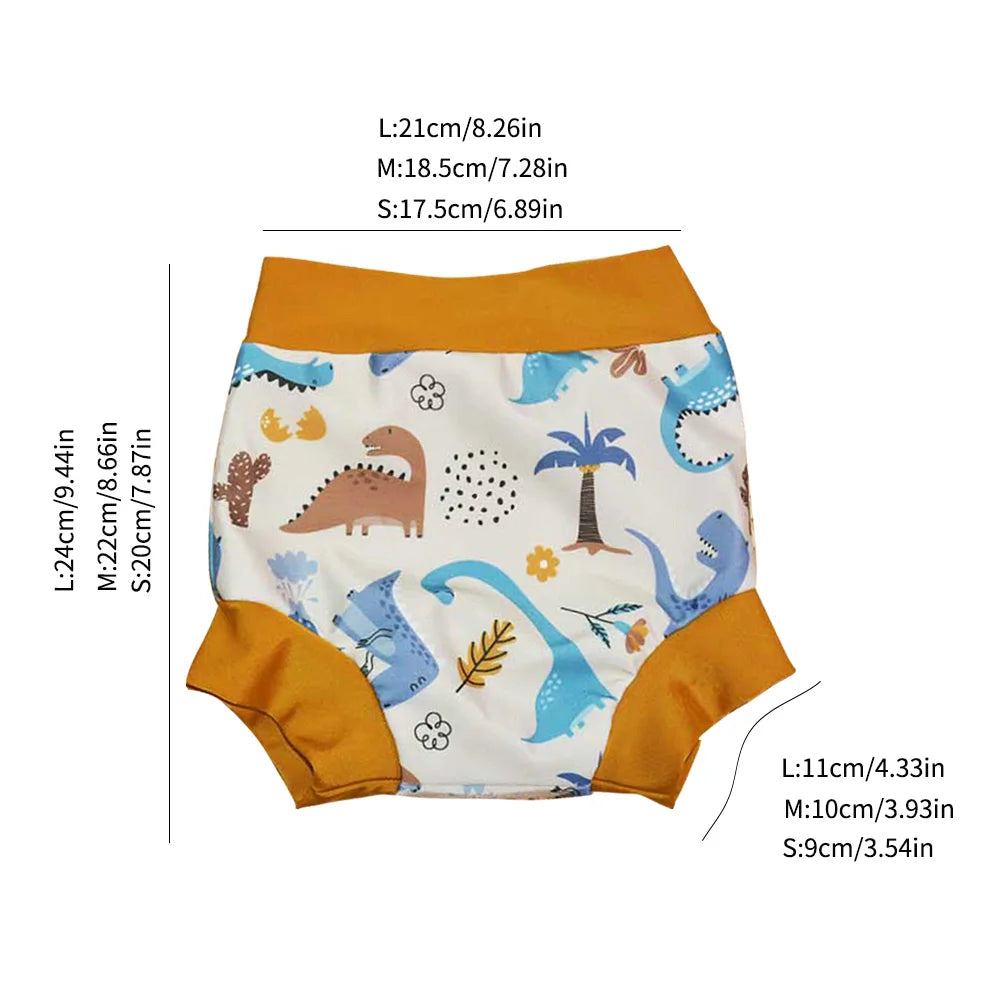 New Arrival Eezkoala Leakproof Swimming Diaper Newborn Baby High Waist Swim Nappies Washable Sunproof Baby Swimwear Cloth Nappys