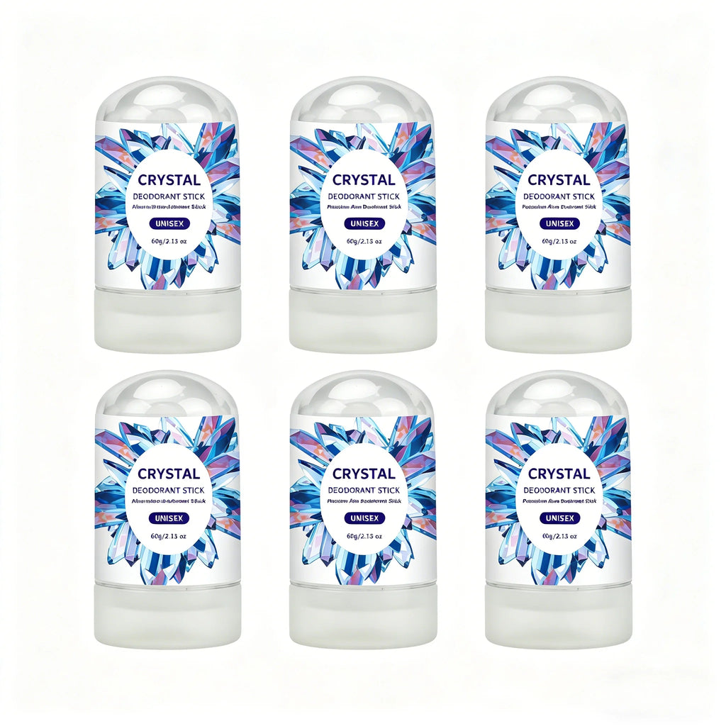 Tidesmit Crystal Alum Deodorant Stick 60g, unscented mineral salt antiperspirant for daily natural odor protection