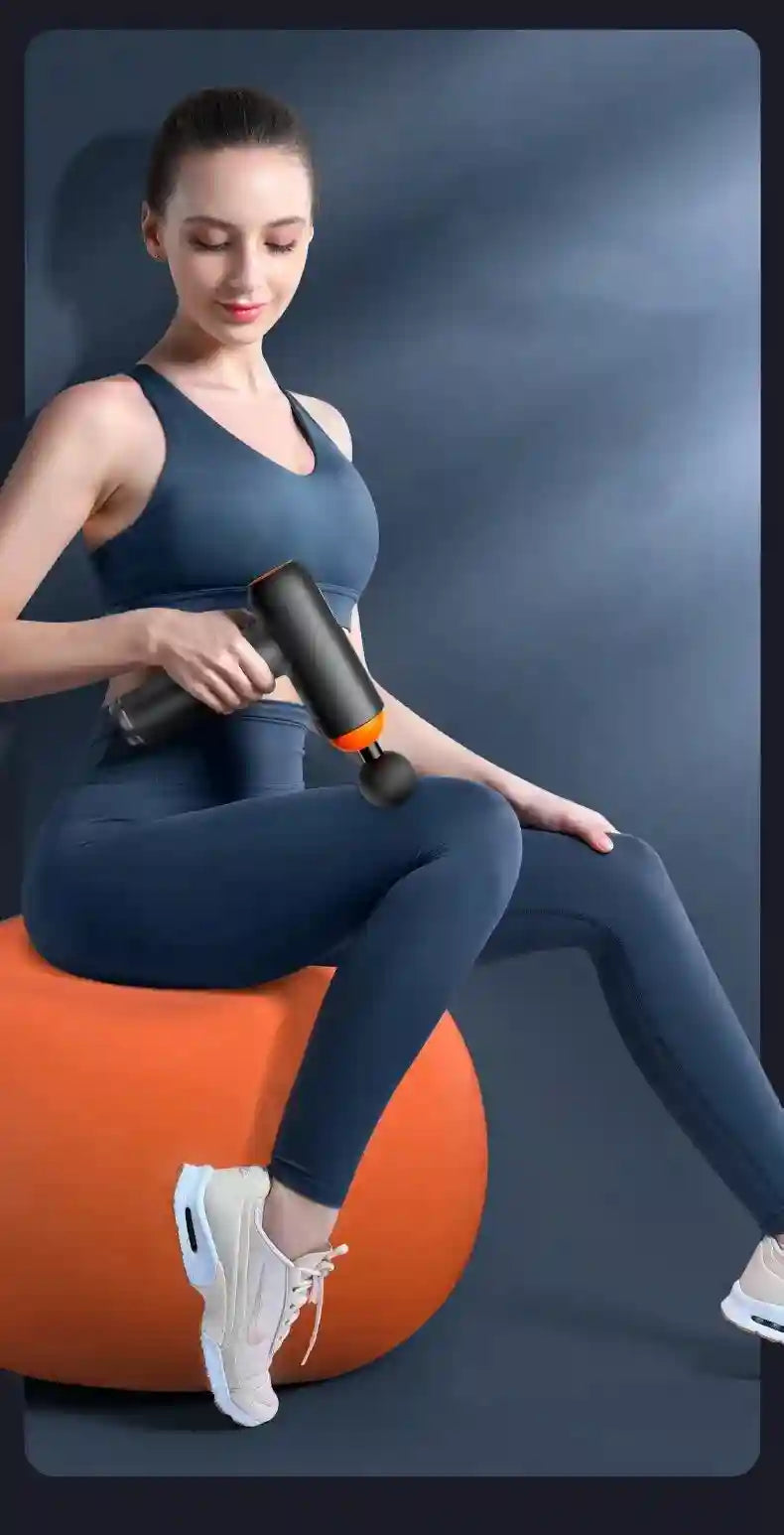 Massage Gun - Deep Tissue Muscle Recovery with 8 Heads - Black Tidesmit Relaxation Treatment Tidesmit