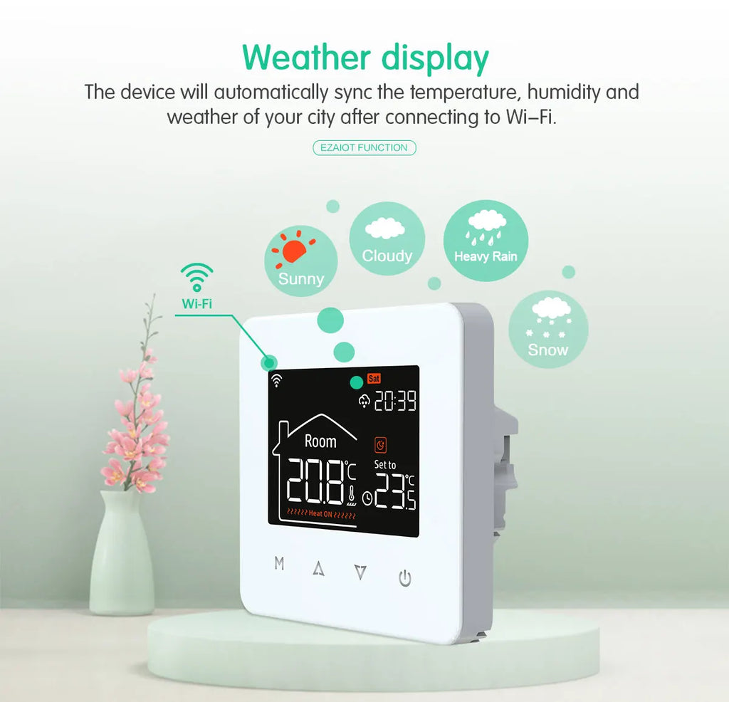 WiFi Smart Floor Heating Thermostat for Precise Home Temperature Control Tidesmit