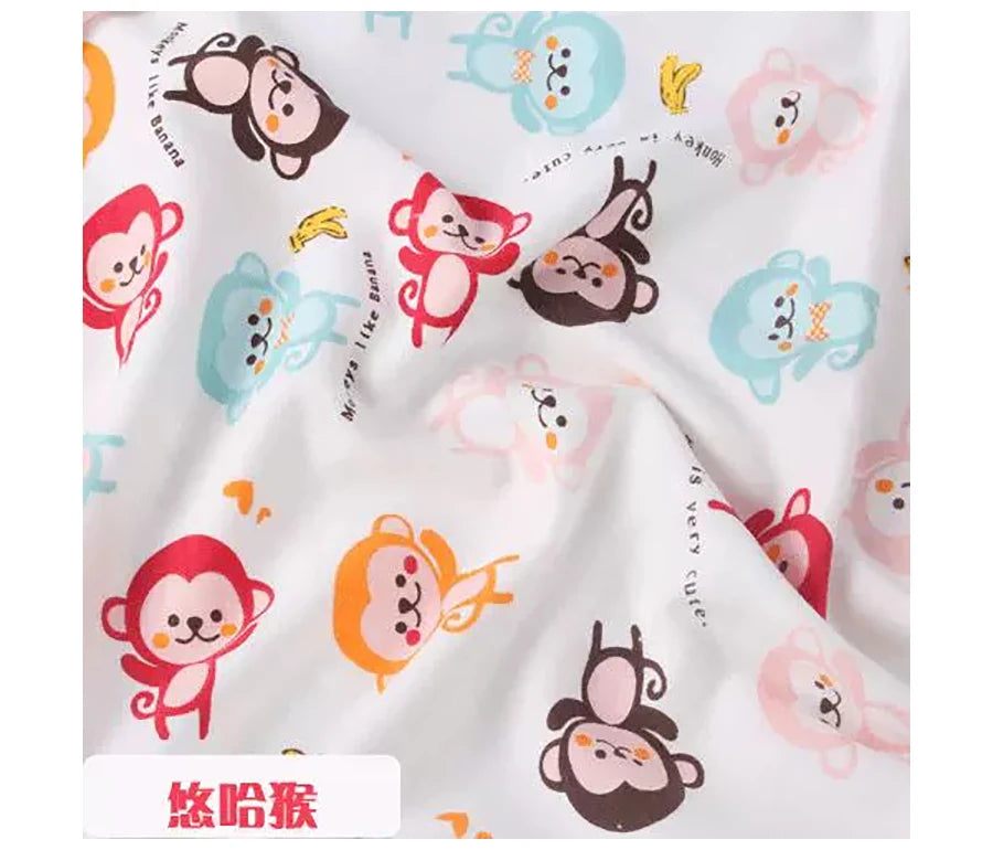 Baby Fabric Knit Jersey Print Fabric Sewing Material for Children's Garment 50*185cm Brocade Fabric Organic Fabric  Knitted