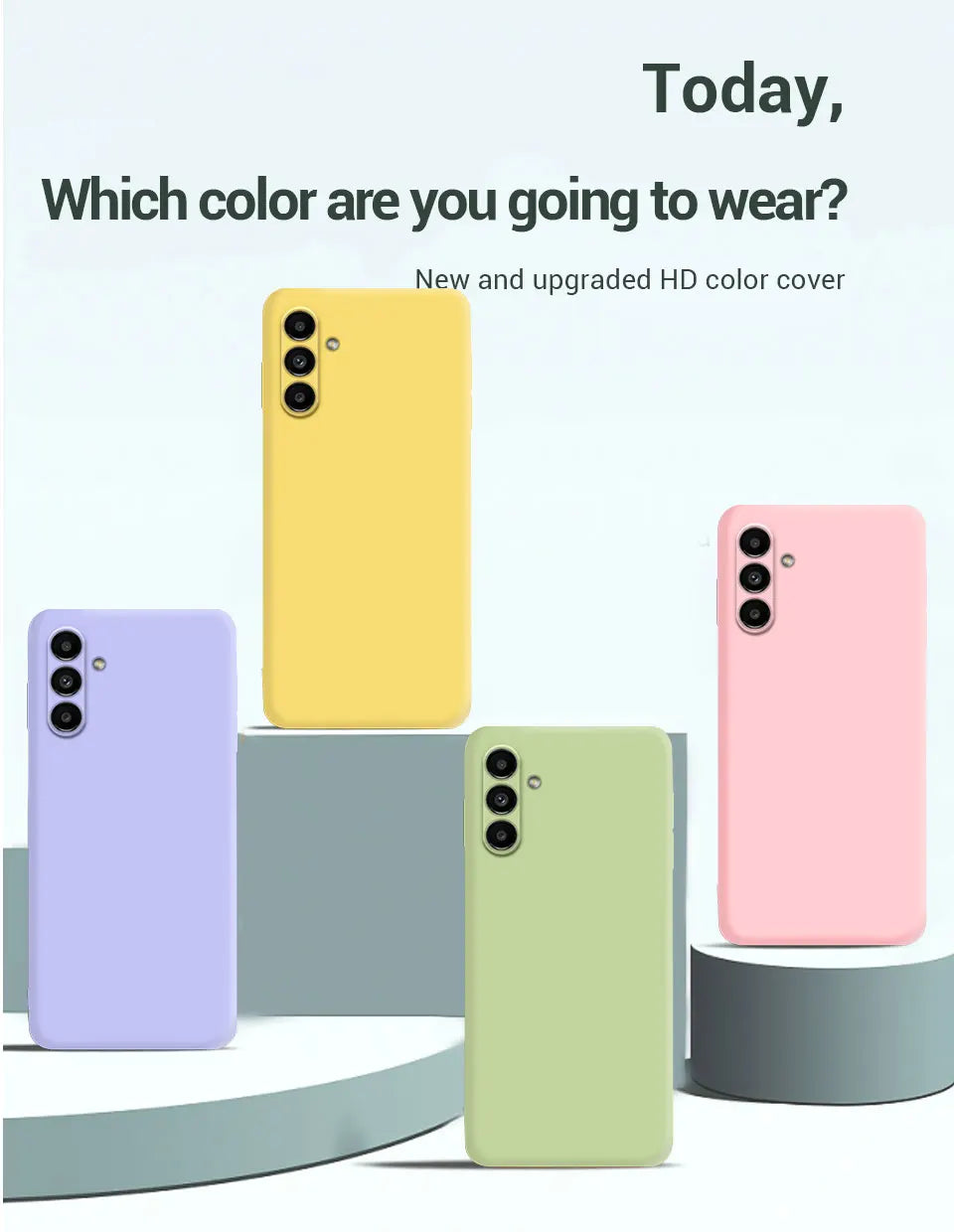 Samsung Galaxy A55 Silicone Case - Slim Shock-Absorbing Cover Tidesmit